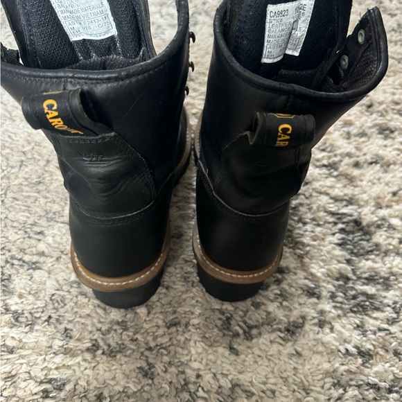 Men's Black Carolina steel toe boots size 10 - Picture 4 of 5